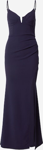 Skirt & Stiletto Estélyi ruhák 'ALANA' - kék: elől