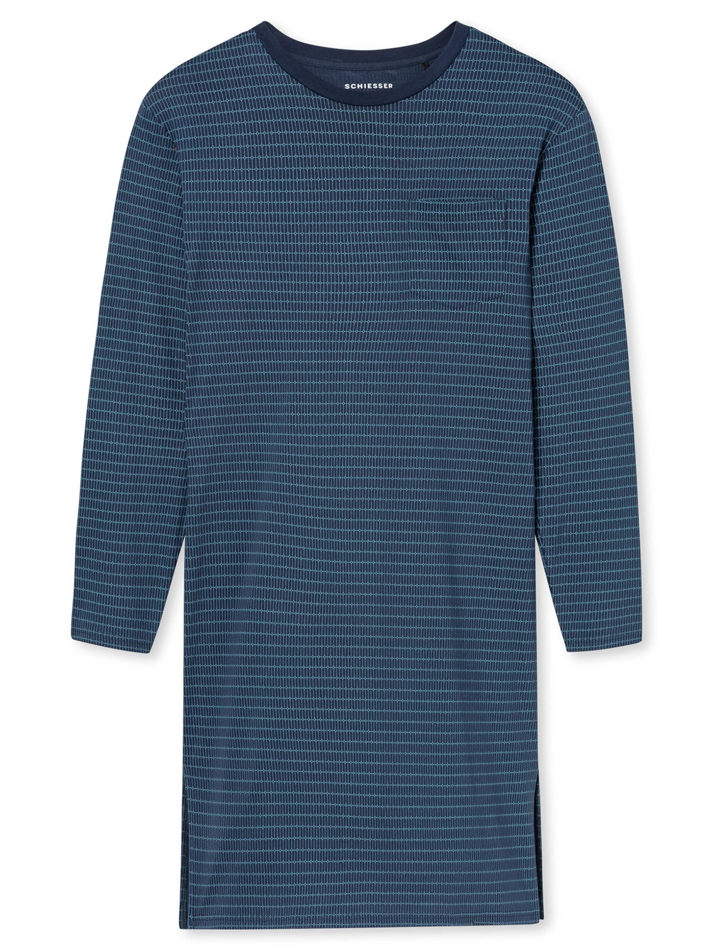 SCHIESSER Pyjama kort ' Comfort Essentials ' in M in de kleur Donkerblauw, Productweergave