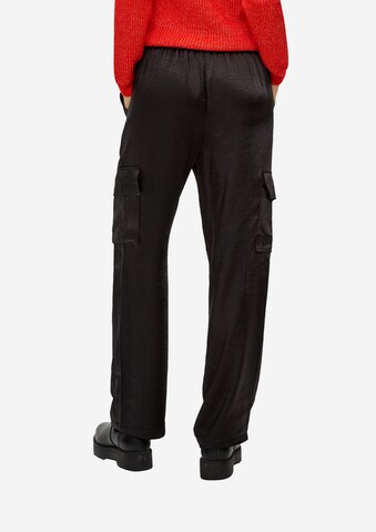 s.Oliver Wide leg Cargo Pants in Black