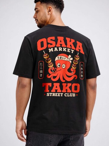 Neverless Shirt 'Osaka Market' in Black