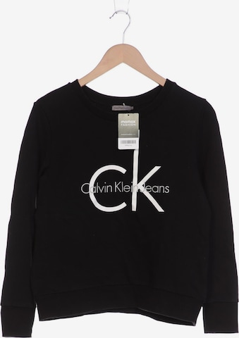 Calvin Klein Jeans Sweatshirt & Zip-Up Hoodie in M in Black: front