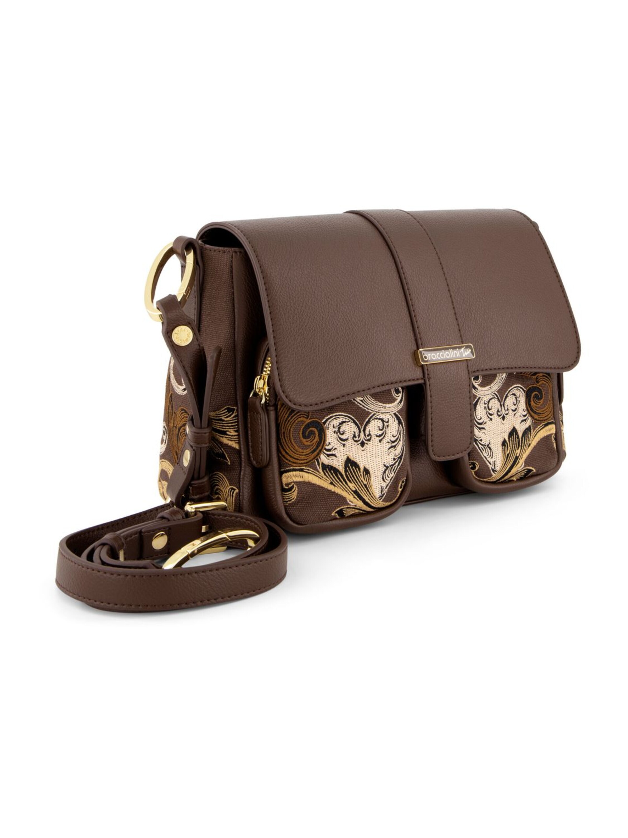 Borsa a spalla 'Queen' di Braccialini in marrone