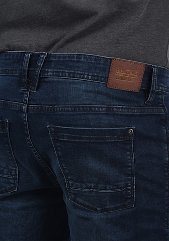BLEND Slimfit Jeans-Shorts 'Bendigo' in Blau