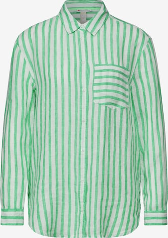 STREET ONE Blouse in Groen: voorkant