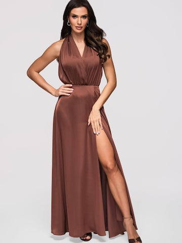 Ombre Evening dress in Brown: front