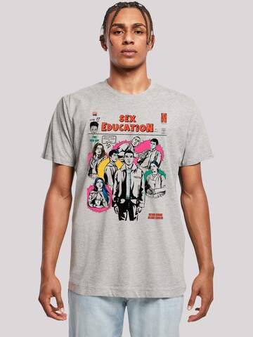F4NT4STIC Shirt 'Sex Education Netflix TV Series' in Grey: front