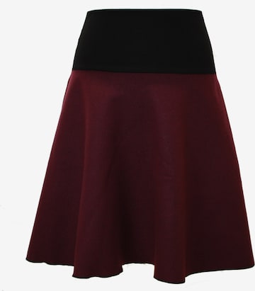 dunkle design Skirt 'Loden Uni' in Red: front