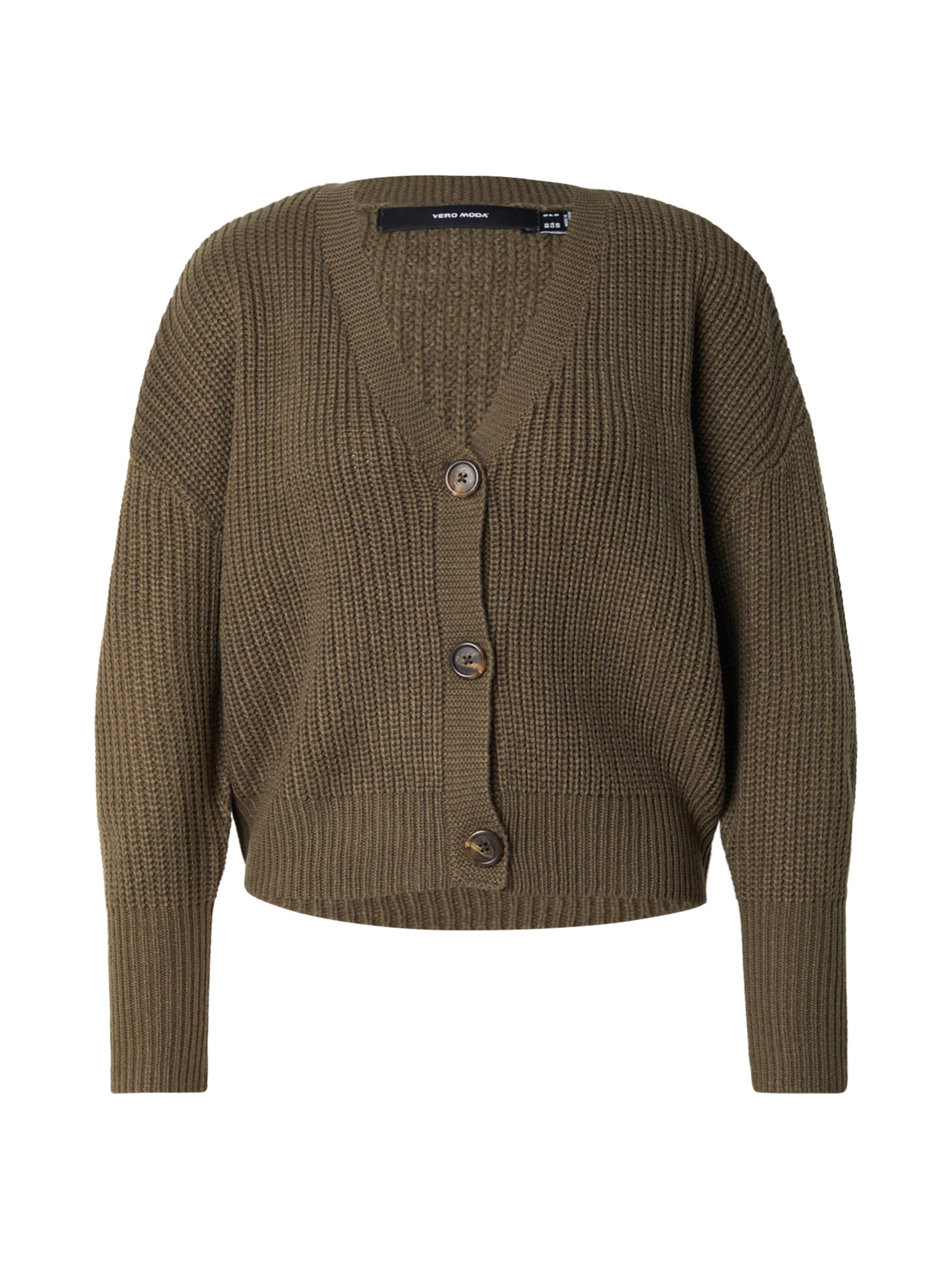 VERO MODA Pletena jopa 'VMLEA' | zelena barva: sprednja stran