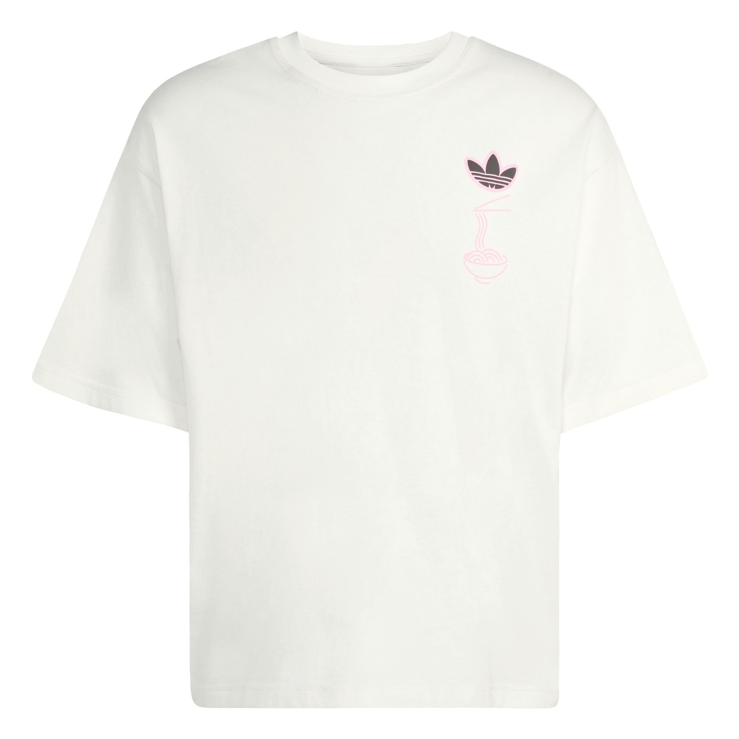 ADIDAS ORIGINALS T-Shirt 'Soba Cat' en M en rosé / rose pastel / noir / blanc cassé, Vue avec produit