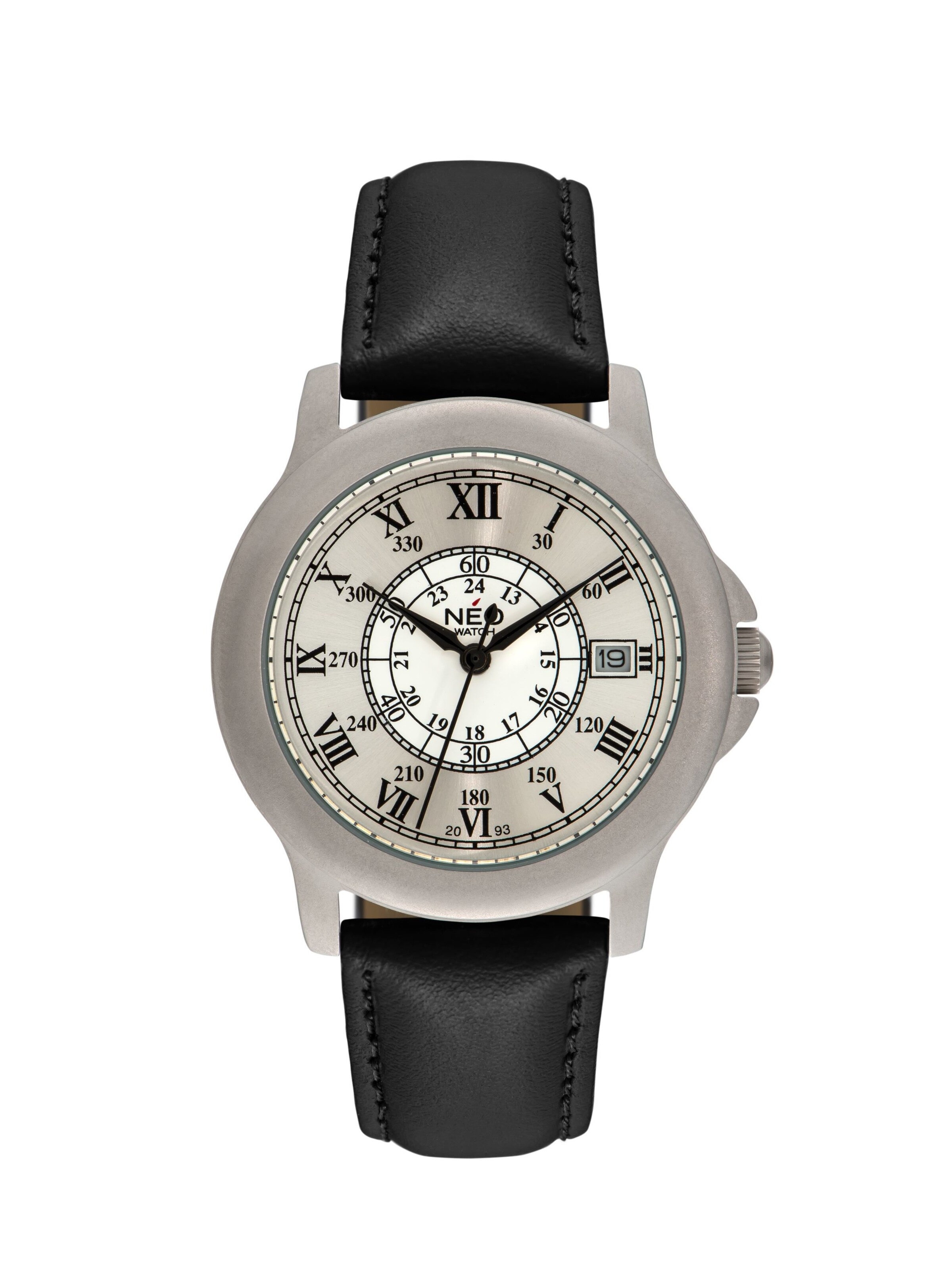 NEO watch Analoguhr 'Damenuhr Armbanduhr Quarzuhr BLUE ROMANCE'‌‌‌‌‌‌ in Silber: Vorderseite
