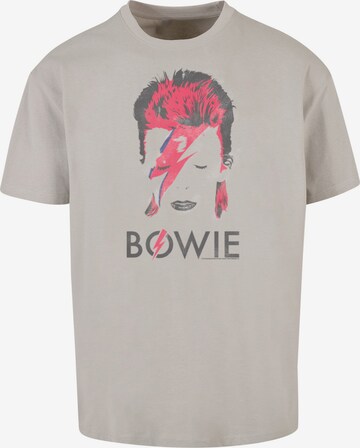 F4NT4STIC Shirt 'David Bowie ' in Grey: front