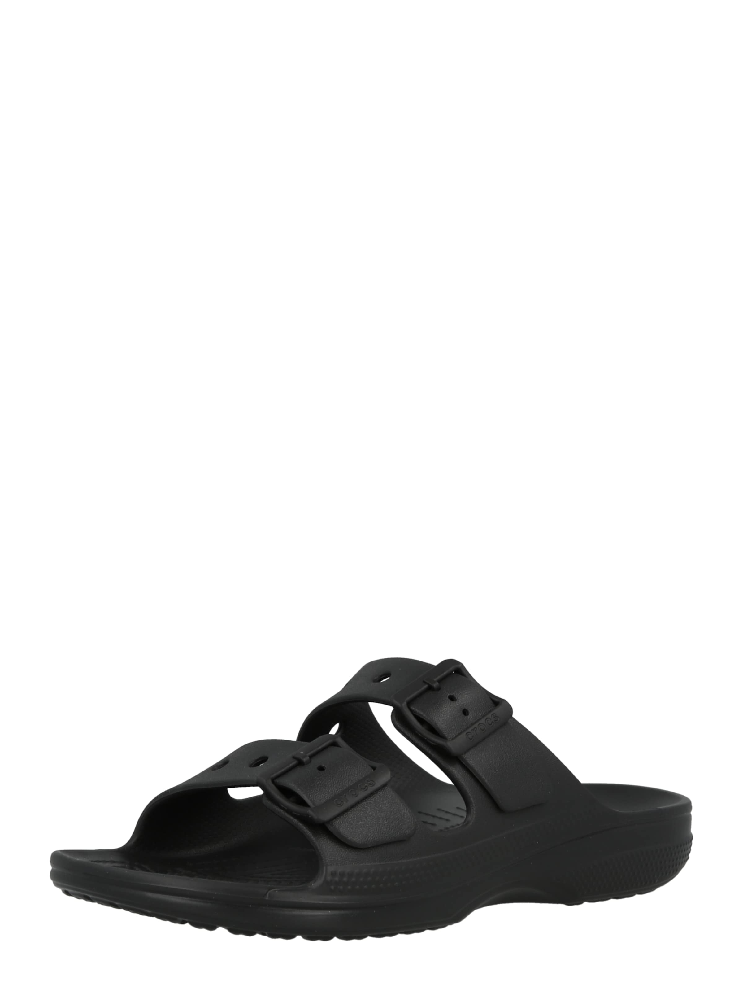 melns Crocs Ādas čības 'Saturday': no priekšpuses