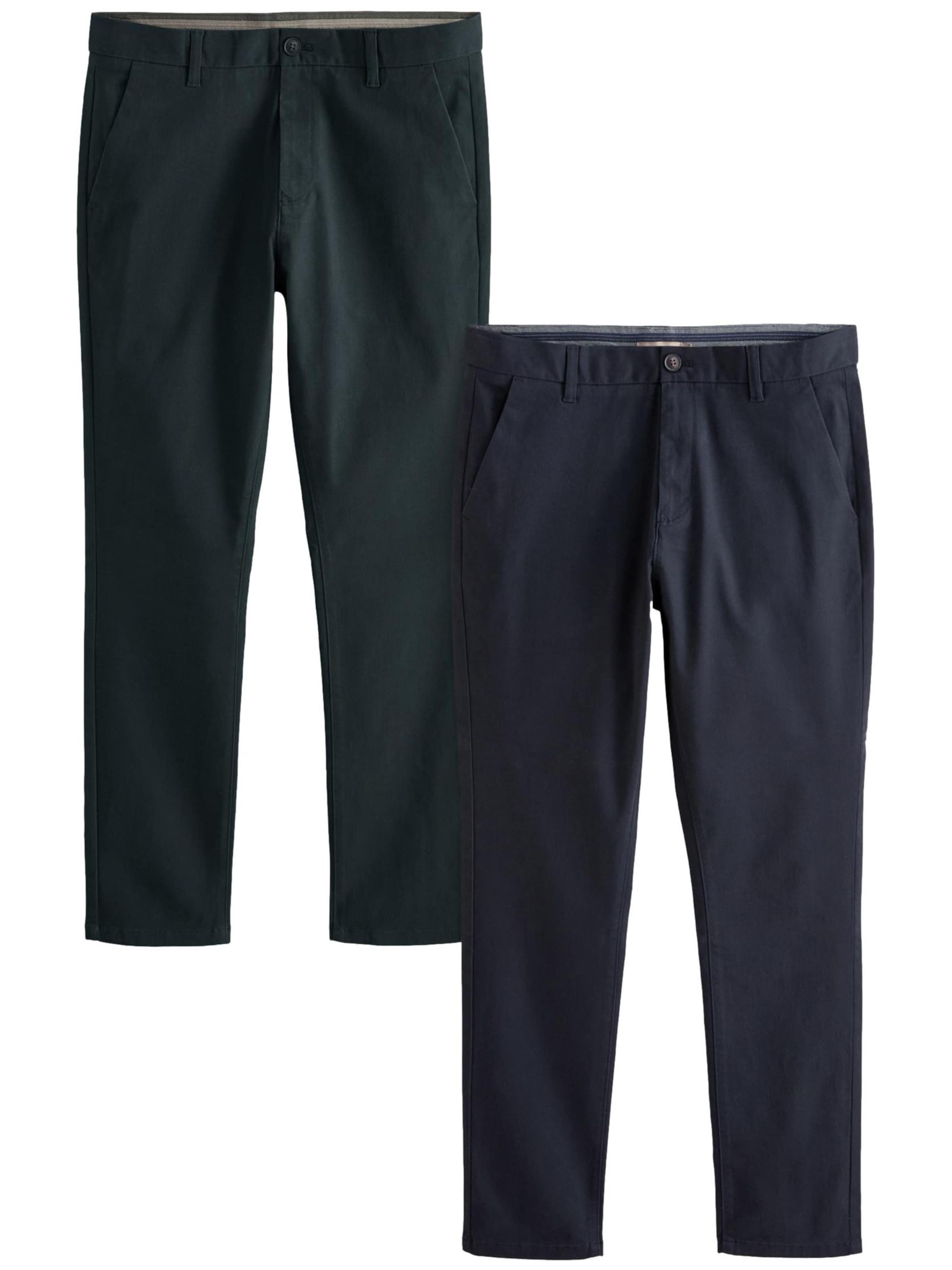 Next Slimfit Chino nadrág - kék: elől