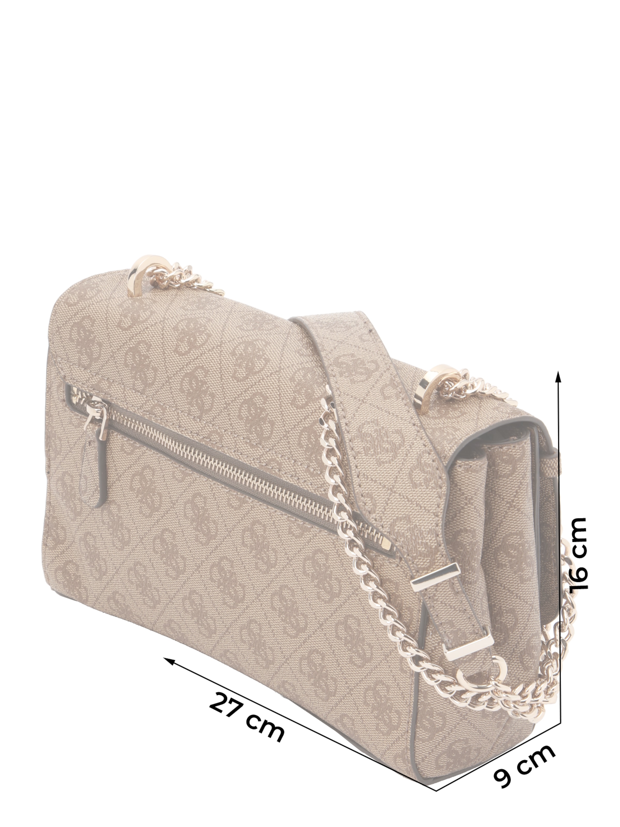 GUESS Olkalaukku 'LEONA' värissä ruskea