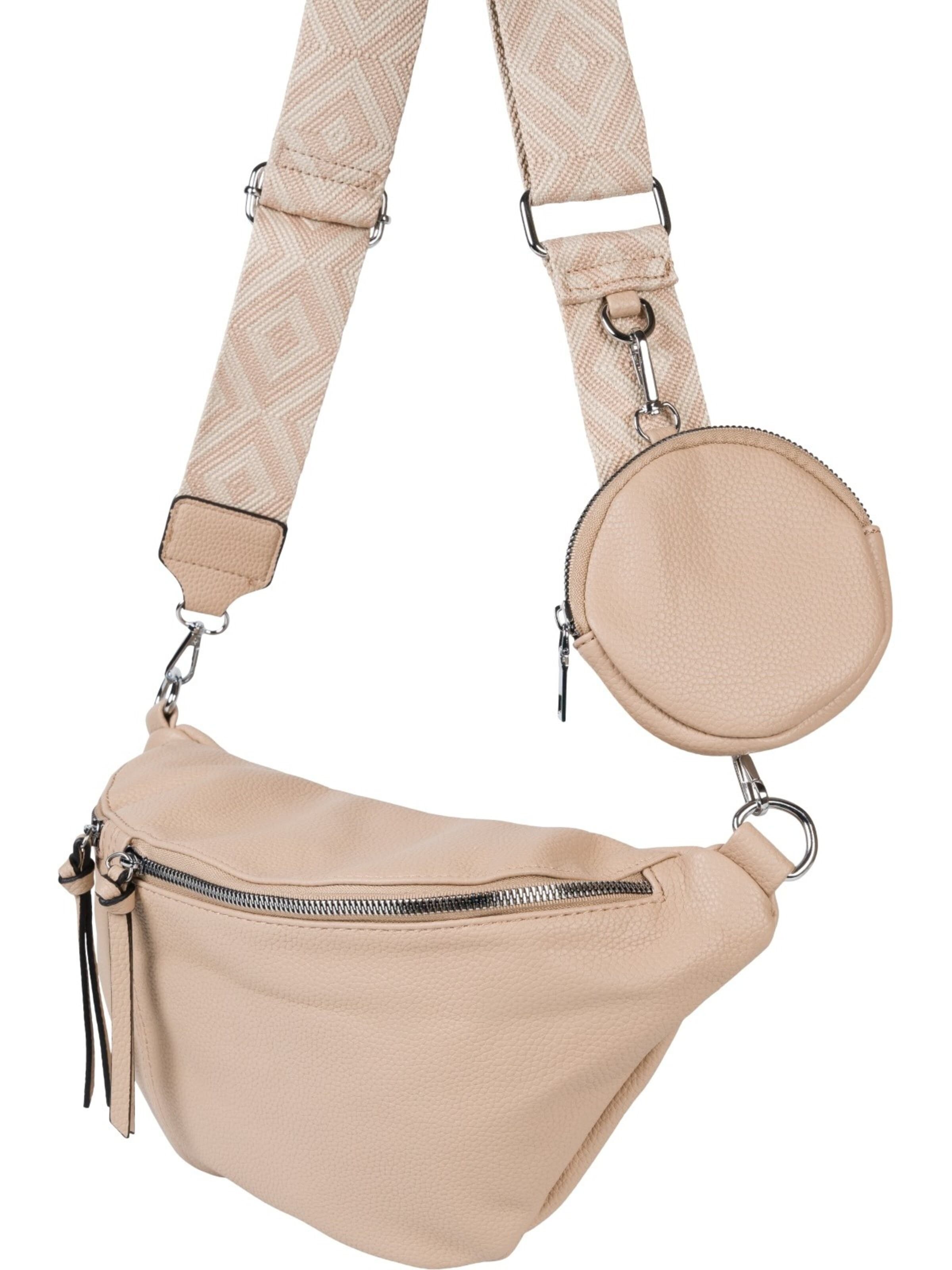 styleBREAKER Umhängetasche 'Halbmond Crossbody Bag Set 3-Teilig'‌‌‌‌‌‌‌‌‌‌ in Braun