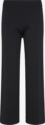 usha BLACK LABEL Loose fit Pants in Black: front