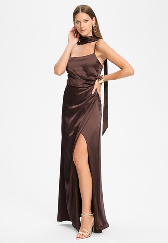SWING Abendkleid in Braun