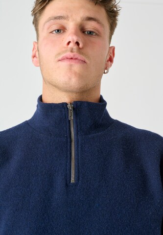 Cleptomanicx Pullover 'Noitch' in Blau
