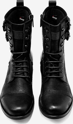 Kazar Šněrovací boty – černá