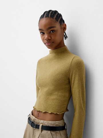 Pull-over Bershka en vert