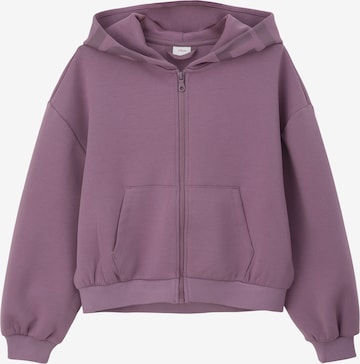 s.Oliver Zip-Up Hoodie in Purple: front