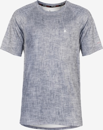 T-Shirt fonctionnel Spyder en gris : devant