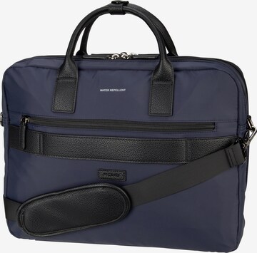Picard Document Bag 'Pore' in Blue: front
