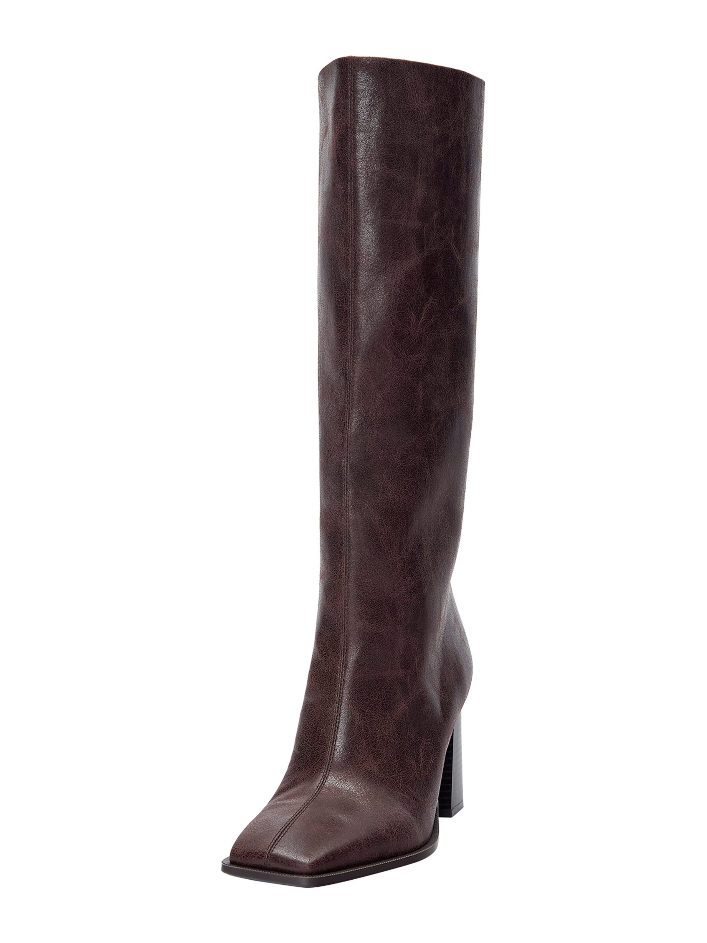 Bottes Pull&amp;Bear en marron : devant