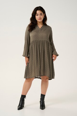 KAFFE CURVE Kleid 'Betty' in Braun