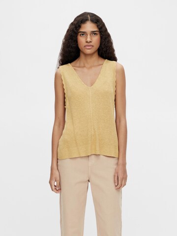 OBJECT Knitted Top 'Ruth' in Yellow: front