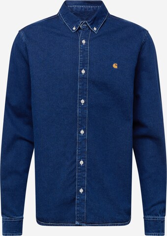 Carhartt WIP Regular fit Button Up Shirt 'Weldon' in Blue: front