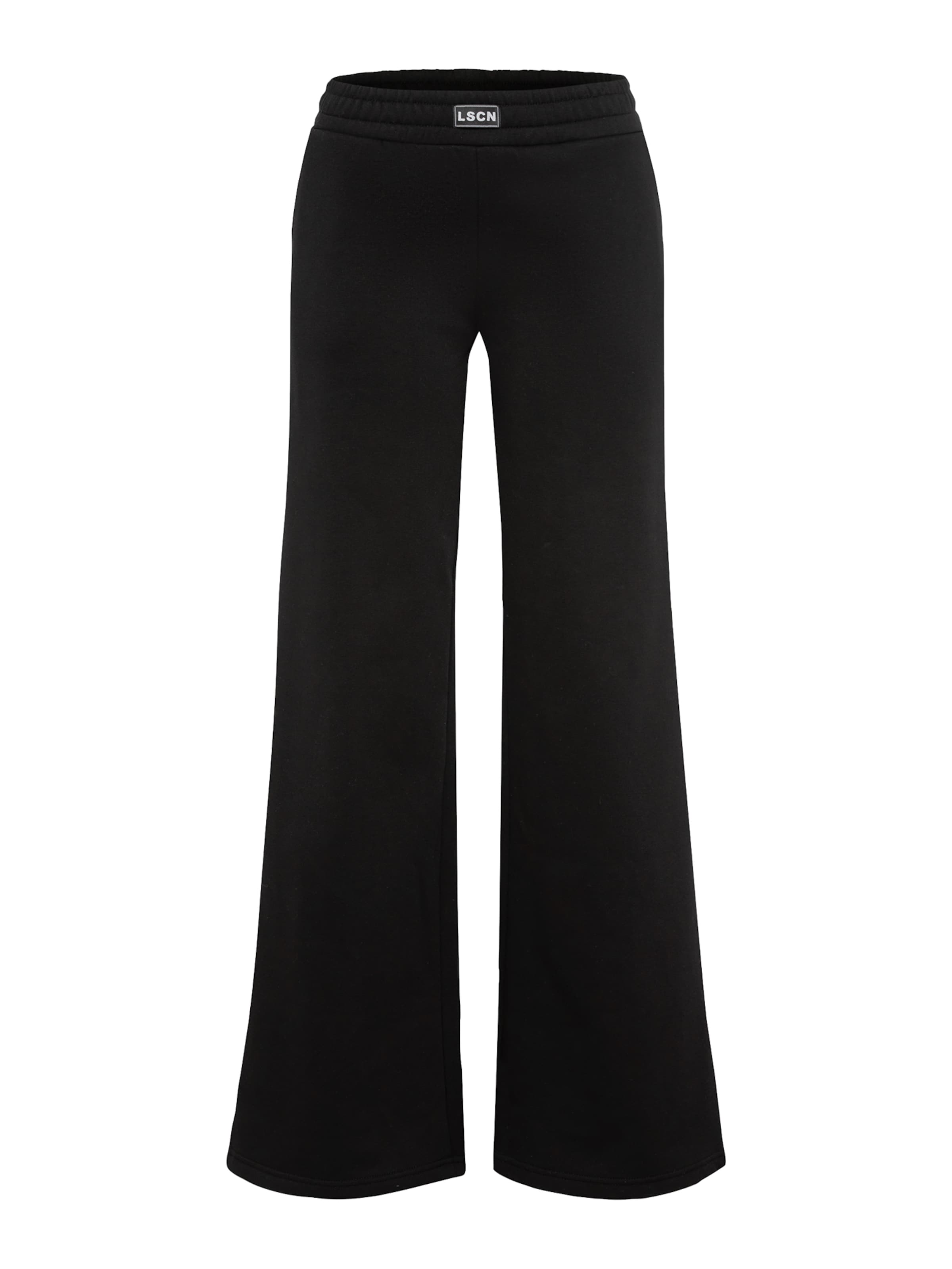 Wide leg Pantaloni de la LSCN by LASCANA pe negru: față