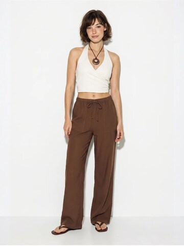 Bianco Lucci Wide leg Trousers 'Hose' in Brown