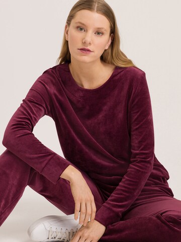 Hanro Sweatshirt ' Favourites ' in Rot