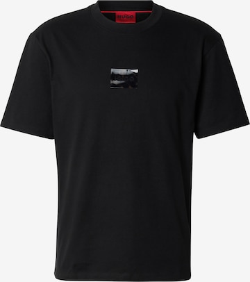 juoda HUGO Marškinėliai 'Dumeon': priekis