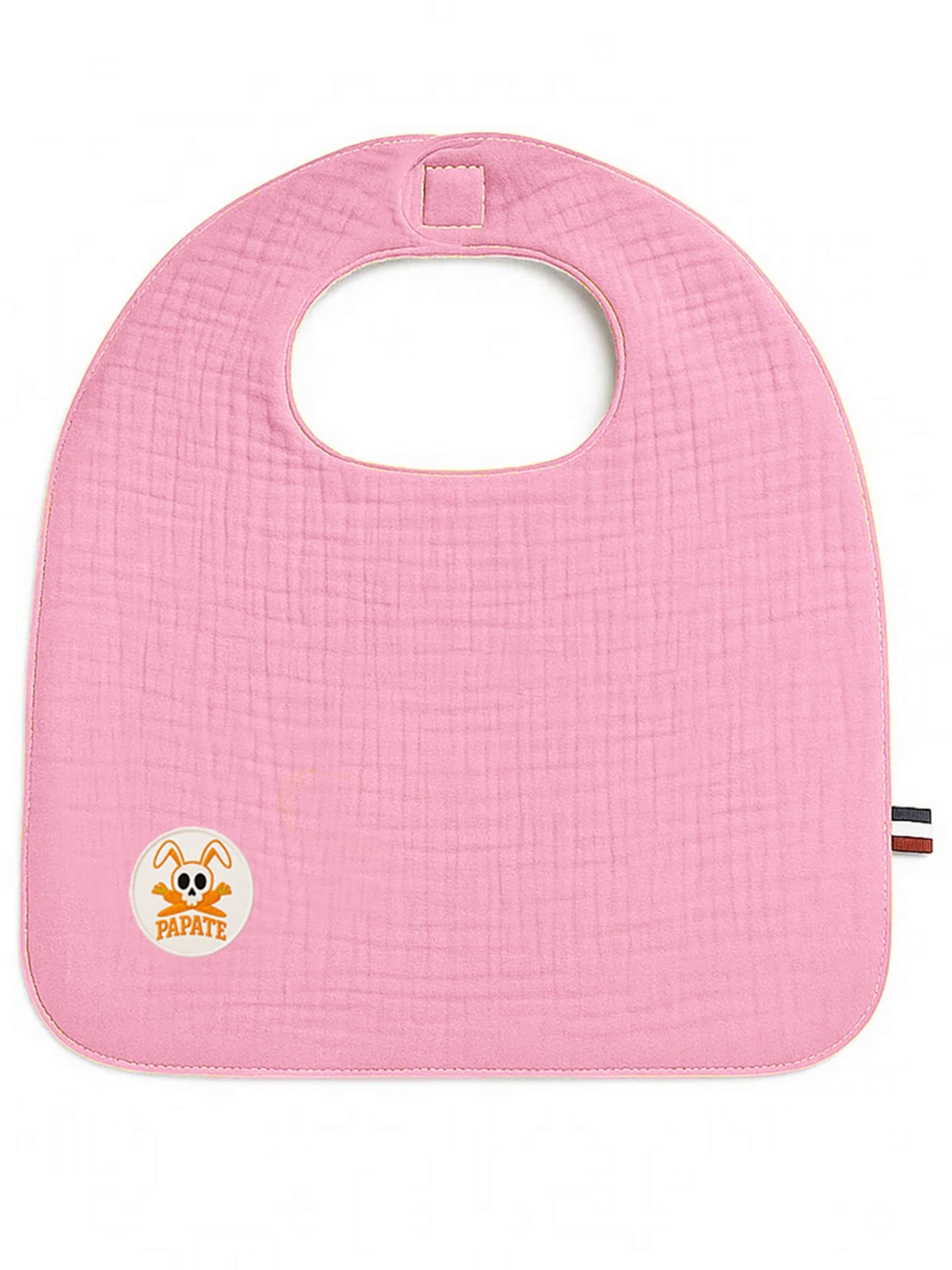 PAPATE - Babero en rosa: frente