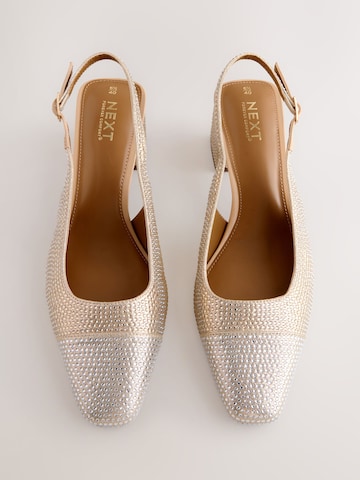 Next - Zapatos destalonado en oro