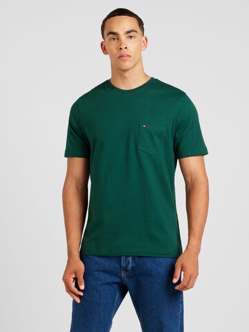 T-Shirt 'Essential' TOMMY HILFIGER en vert : devant