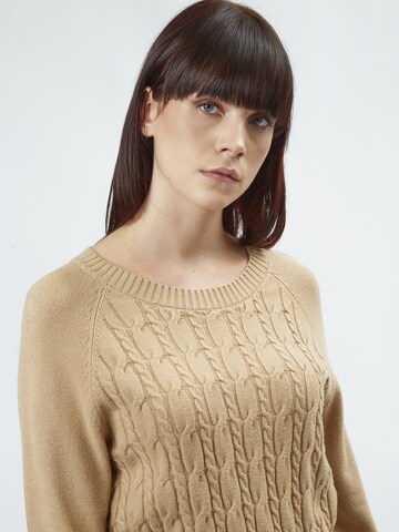 Pullover 'Cable' di Influencer in beige