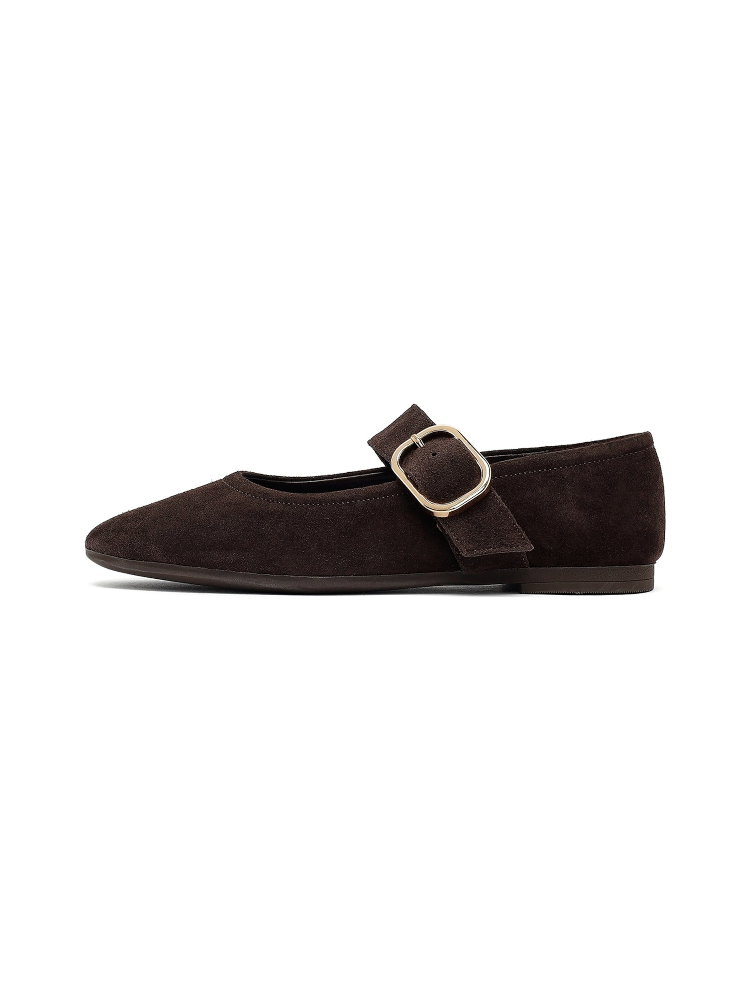 Ballerina con cinturino di Derimod in marrone: frontale