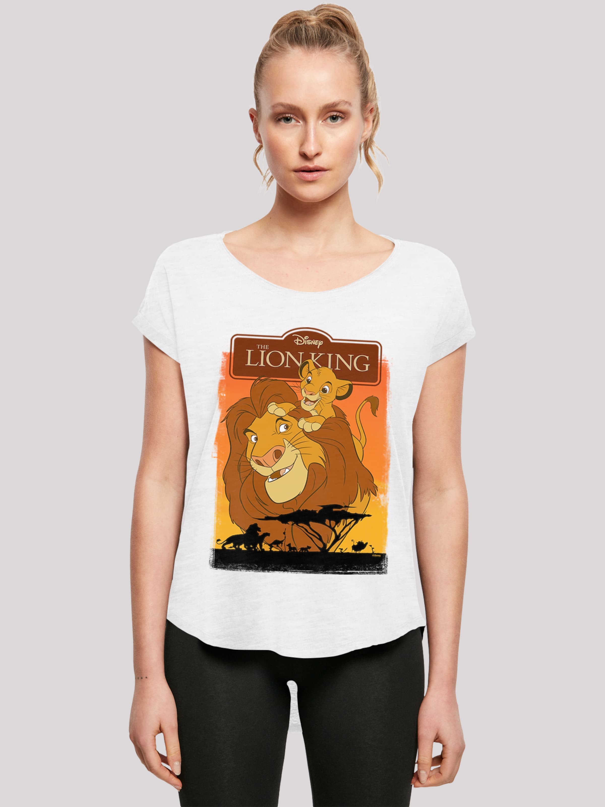 Frauen Shirts & Tops F4NT4STIC T-Shirt 'Der König der Löwen' in Weiß - KD25314