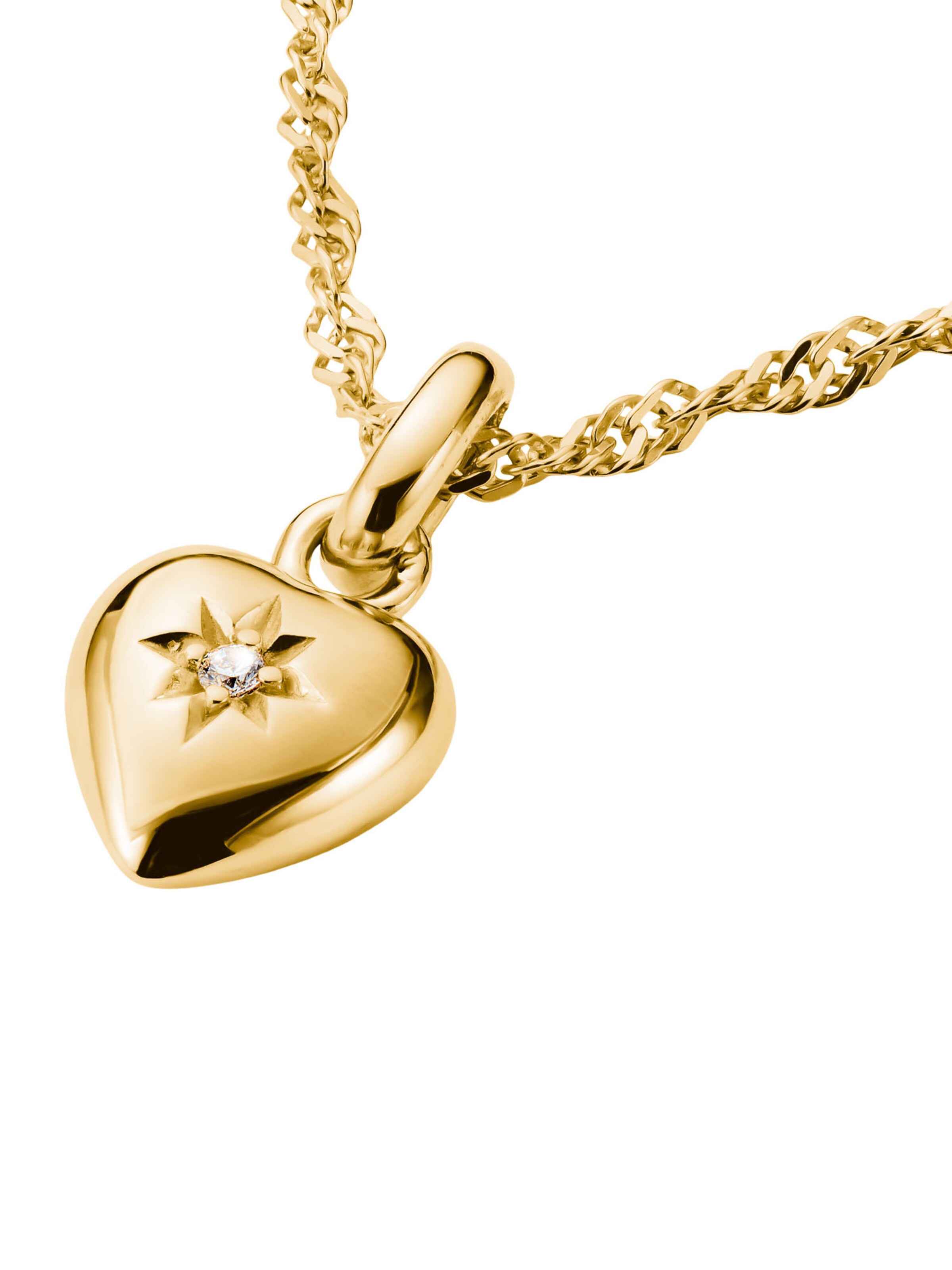 Thomas Sabo Anhänger 'Herz mit Stern' in Gold