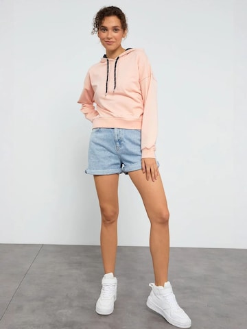Tommy LifeSweater majica 'Sweatshirts' - roza boja