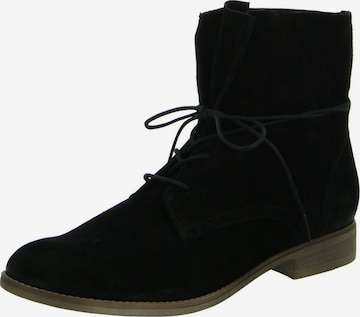 GABOR Lace-Up Ankle Boots in Black: front