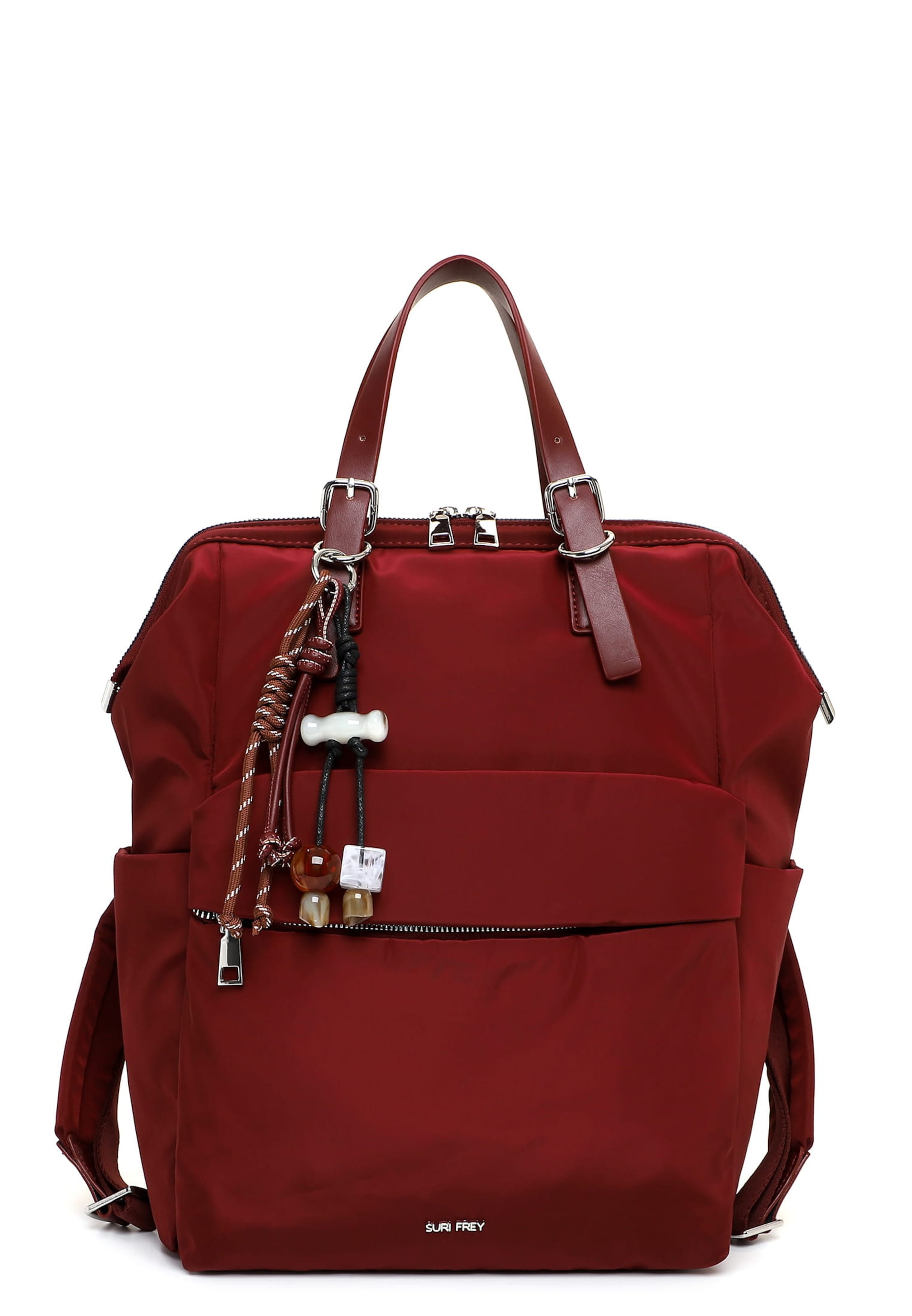 Suri Frey Backpack ' SFY Sandey ' in Red: front