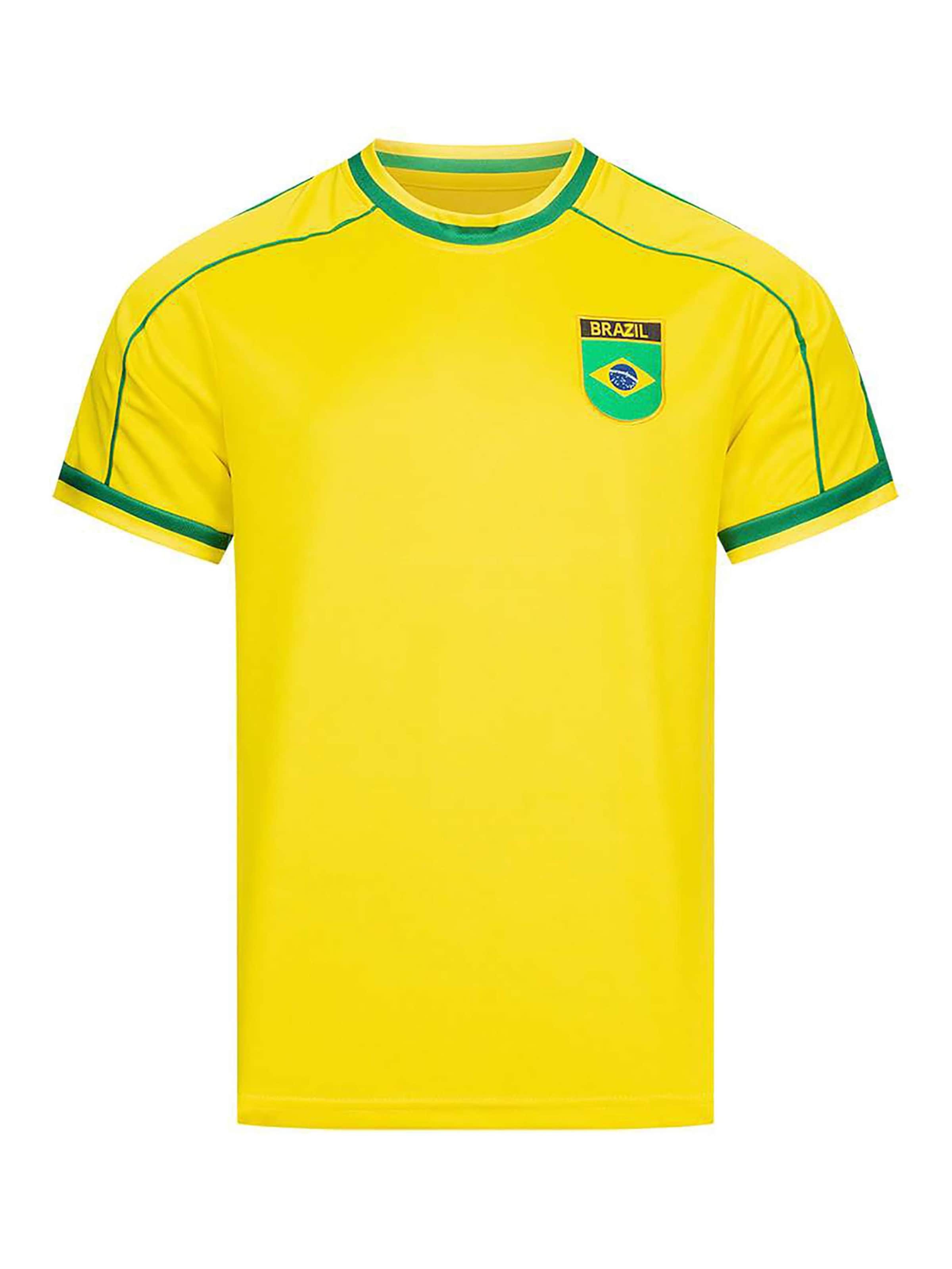 JELEX Jersey 'Retro History Brasilien' in Yellow: front