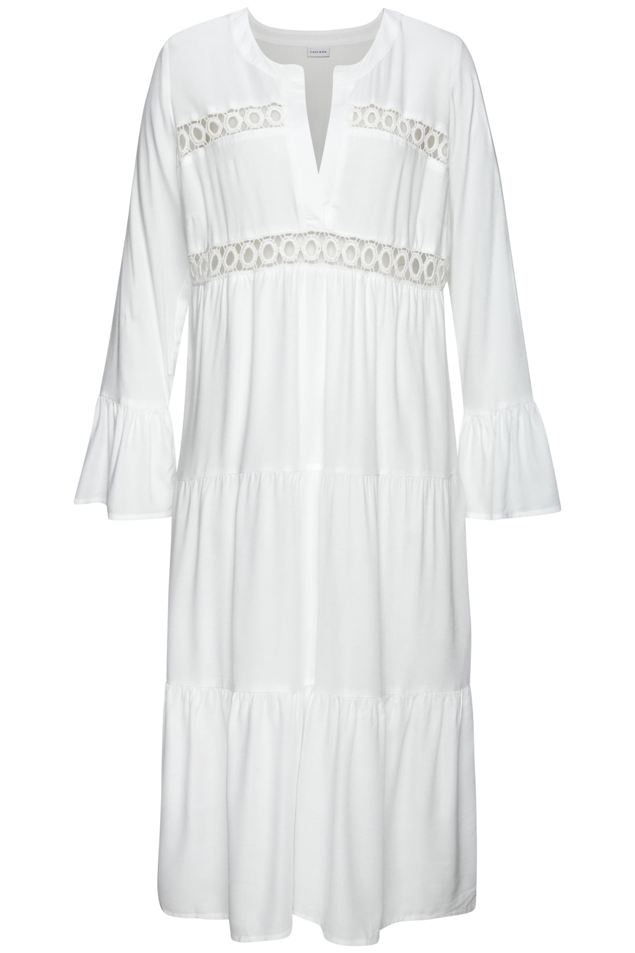 LASCANA Strandkleid in Weiß: Vorderseite