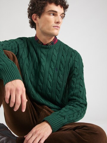 Polo Ralph Lauren Klasický střih Svetr 'DRIVER' – zelená