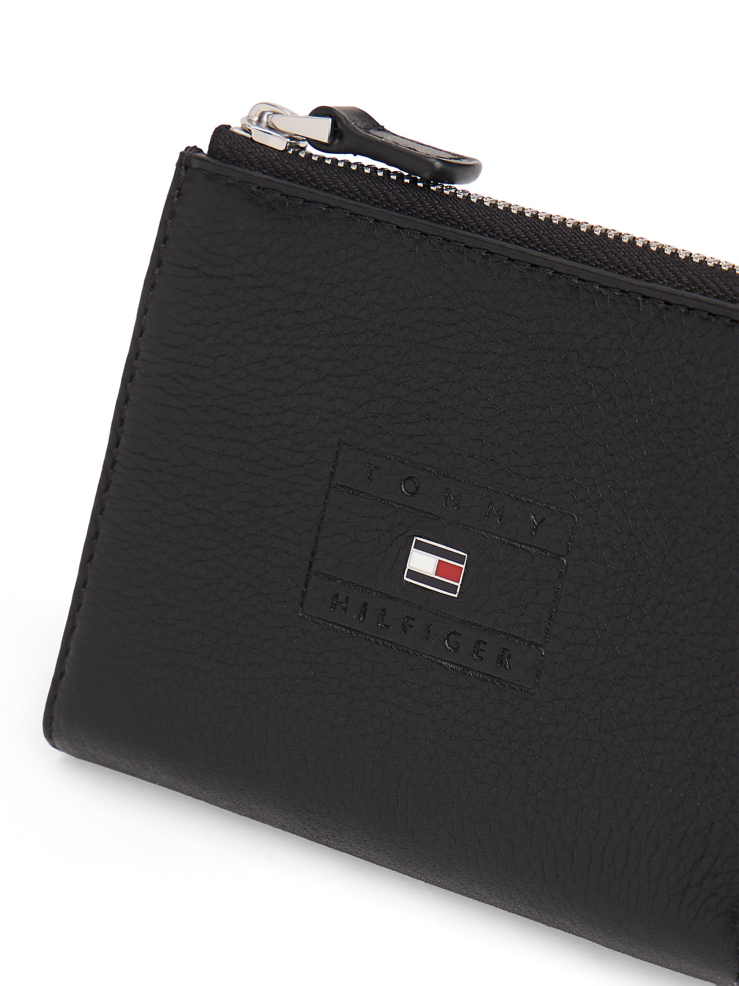 TOMMY HILFIGER Portemonnee in Zwart
