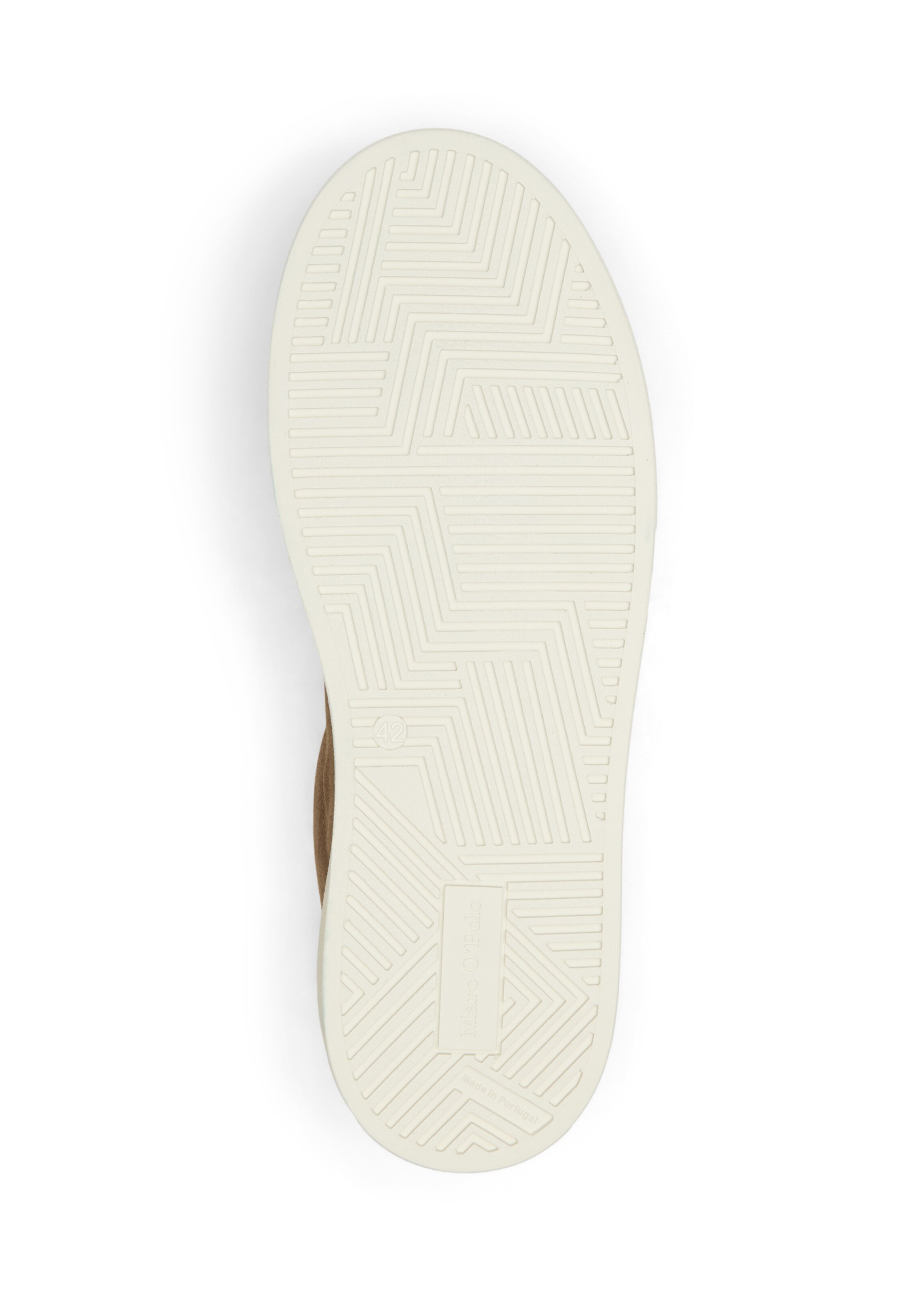 Marc O'Polo Platform trainers ' aus Veloursleder ' in Brown